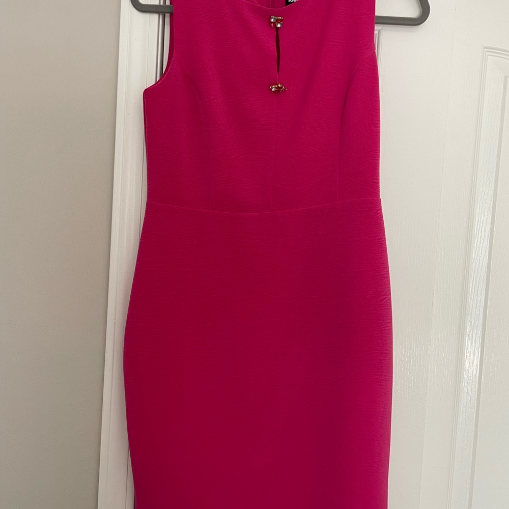 Karl Lagerfeld Fuchsia Midi Dress